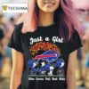 Just A Girl Buffalo Bills Who Loves Fall And Buffalo Bills Peanuts Characters T Shirt