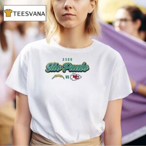 Kansas City Chiefs Vs Los Angeles Chargers Sao Paulo Game Logo T Shirt