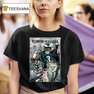 Las Vegas Raiders Vs Philadelphia Eagles Nfl Match On December At Lincoln Financial Field T Shirt