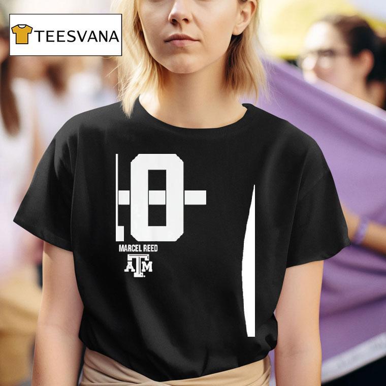 Marcel Reed Stripe Texas Am Football T Shirt