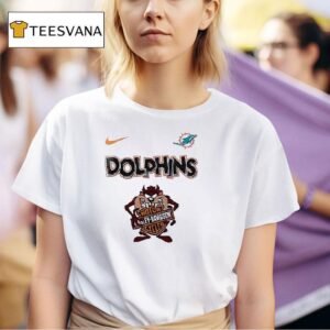 Miami Dolphins X Taz Looney Tunes Harley Davidson T Shirt