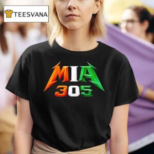 Miami Hurricanes Style Metallica T Shirt