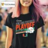 Miami Hurricanes College Football Playoff Stripe T Shirt