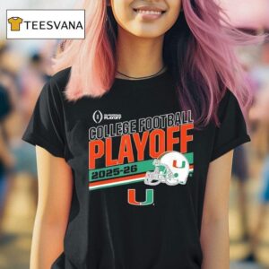 Miami Hurricanes College Football Playoff Stripe T Shirt