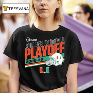 Miami Hurricanes College Football Playoff Stripe T Shirt
