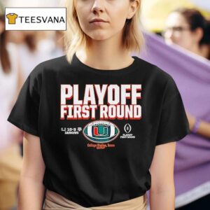 Miami Hurricanes Football Cfp Playoff First Round Winner T Shirt
