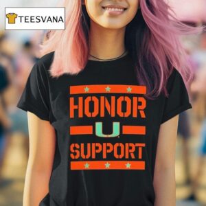 Miami Hurricanes Honor Suppor T Shirt