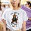 Miami Hurricanes It S Our Time All About The U Ncaa Cotton Bowl Champions Cfp Throne Mascot Trophy T Shirt