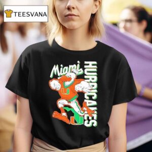 Miami Hurricanes Mascot Running T Shirt