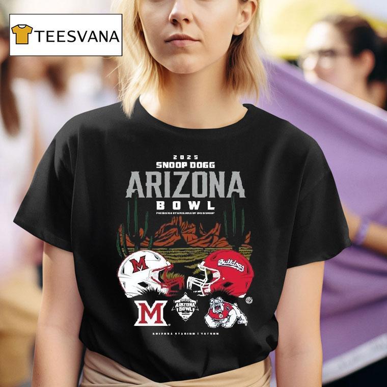 Miami Redhawks Vs Fresno State Bulldogs Snoop Dogg Arizona Bowl Head To Head T Shirt