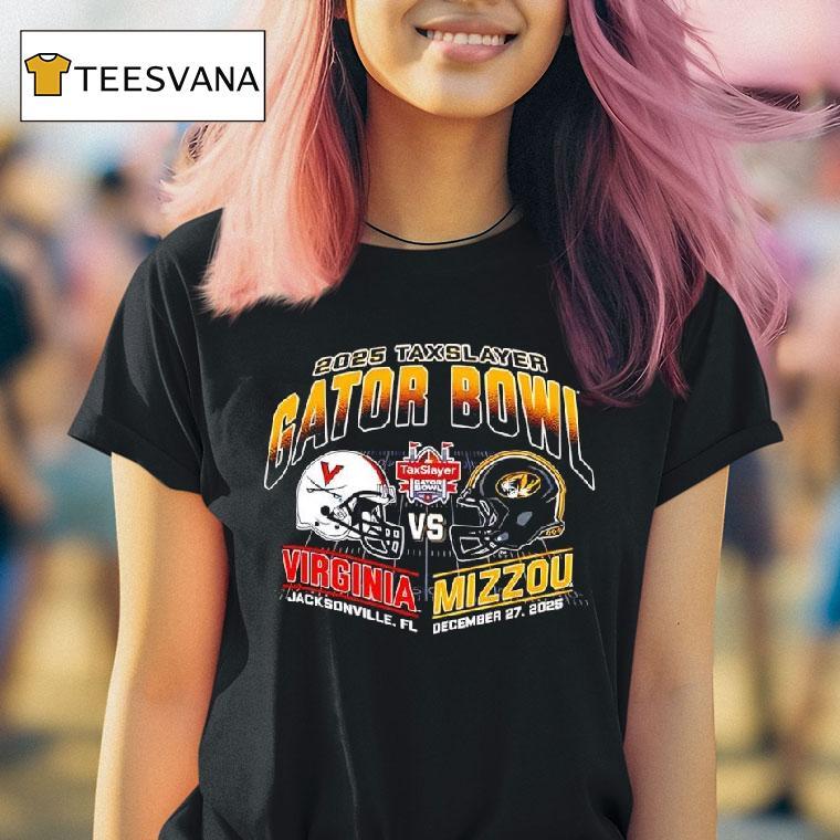 Mizzou Tigers Tax Slayer Gator Bowl Mizzou Vs Virginia T Shirt