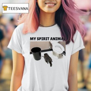 My Spirit Animal Raccoon Gets Drunk Liquor T Shirt