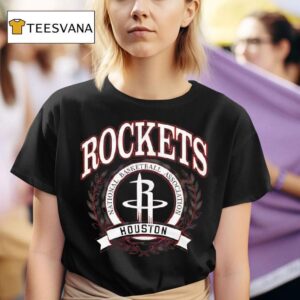 Naional Basketball Association Houston Rockets Crest Logo T Shirt