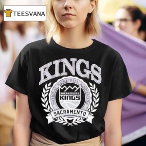 Naional Basketball Association Sacramento Kings Crest Logo T Shirt