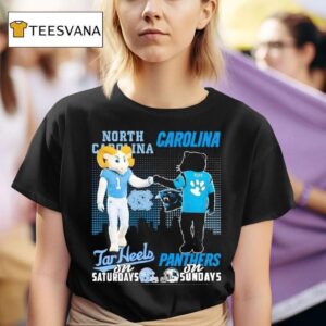 North Carolina Tar Heels On Saturdays X Carolina Panthers On Sundays Masco T Shirt