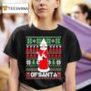 Ofsanta Holiday Knit Parody Graphic T Shirt
