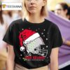 Ohio State Buckeyes Football Santa Helmet Tis The Season T Shirt