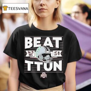 Ohio State Football Beat Ttun In The Game Helmet Logo T Shirt