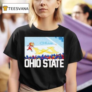 Ohio Vs Michigan Rivalry Script Ohio On Big M T Shirt