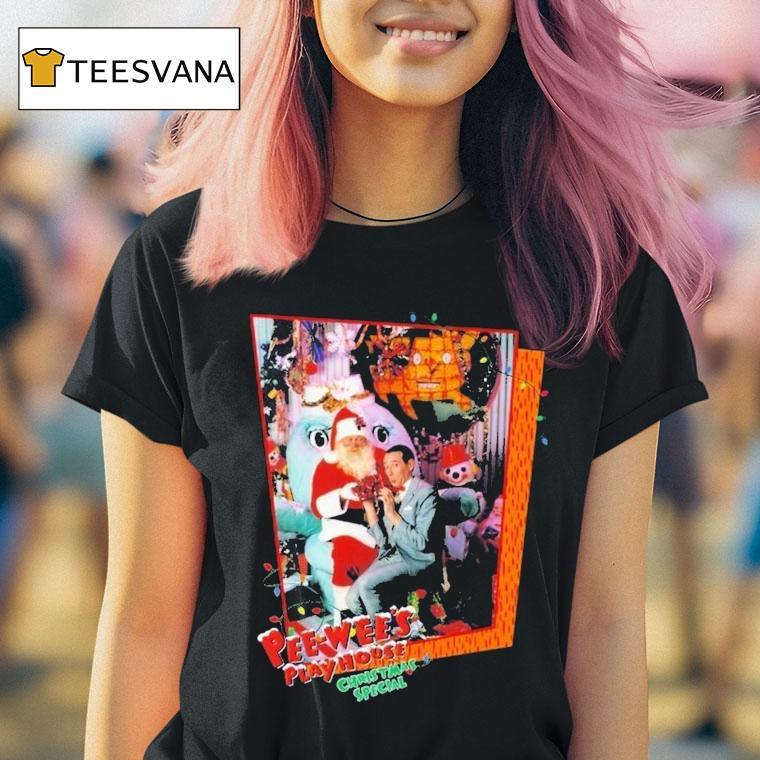 Pee Wee S Herman Playhouse Christmas Special Santa T Shirt