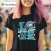 Philadelphia Eagles Football Love Let S Go Eagles Mascot And Logo T Shirt