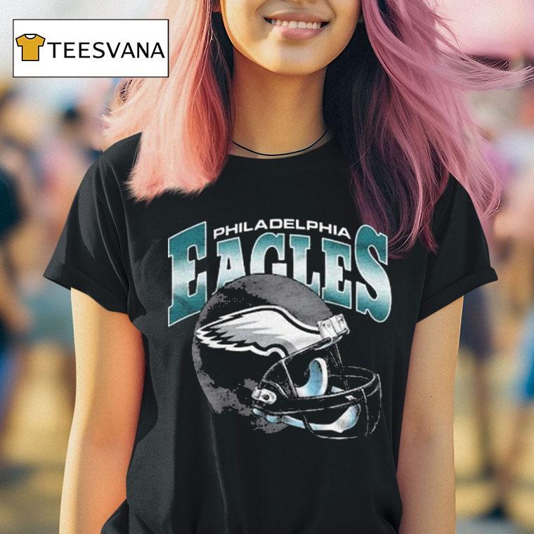 Philadelphia Eagles Gradient Helme T Shirt