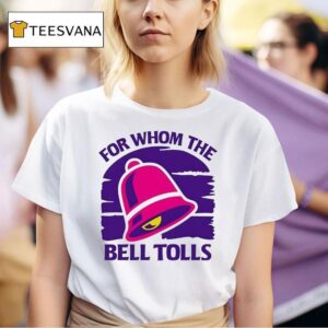 Pink Neon Bell For Whom The Bell Tolls T Shirt