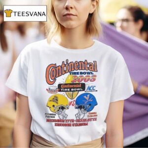 Pittsburgh Panthers Vs Virginia Cavaliers Continental Tire Bowl Vintage T Shirt