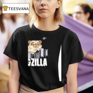 Pugzilla Kaiju Pug Attack On The City T Shirt