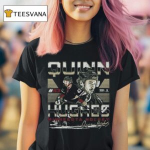 Quinn Hughes Minnesota Wild Nhl Number Dual Signature T Shirt