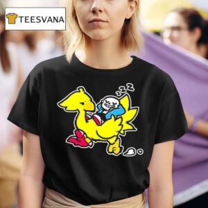 Sans And Chocobo Character T Shirt