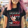 Santa Working It At The Pole Dancing Ugly Christmas T Shirt