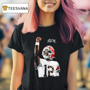 Shedeur Sanders Shedeur Sanders Cleveland Football Signing T Shirt