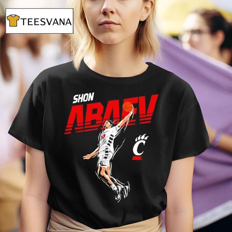 Shon Abaev Slam Dunk Cincinnati Bearcats Graphic T Shirt