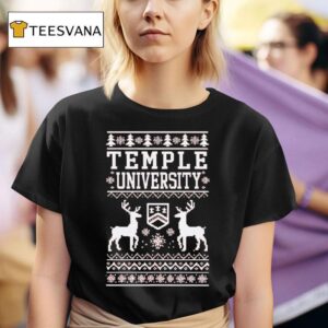 Temple University Ugly Christmas T Shirt