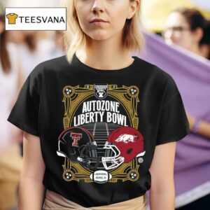 Texas Tech Red Raiders Vs Arkansas Razorbacks Football Autozone Liberty Bowl T Shirt