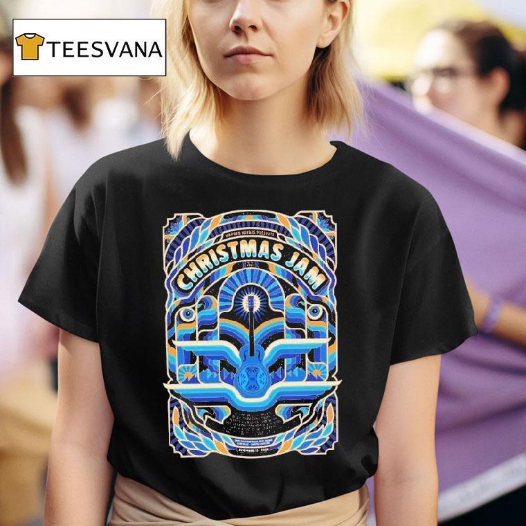 The Christmas Jam Festival Warren Haynes Presents Art By Chris Gallen For Asheville North Carolina At Arena On December T Shirt