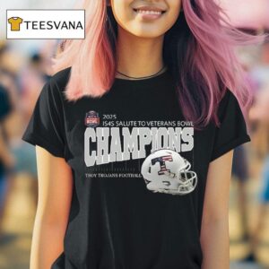 Troy Trojans Football Are Iss Salute To Veterans Bowl Champions Helme T Shirt