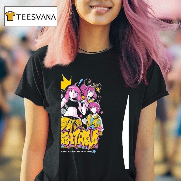 Unbeatable A Game Where Music Is Illegal And You Do Crimes T Shirt