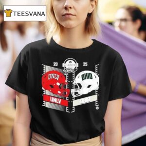Unlv Rebels Vs Ohio Bobcats Scooter S Coffee Frisco Bowl Helmet Match Ford Center At The Star In Frisco Tx December T Shirt