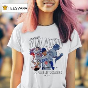 Yoshinobu Yamamoto Los Angeles Dodgers Montage Mlb T Shirt