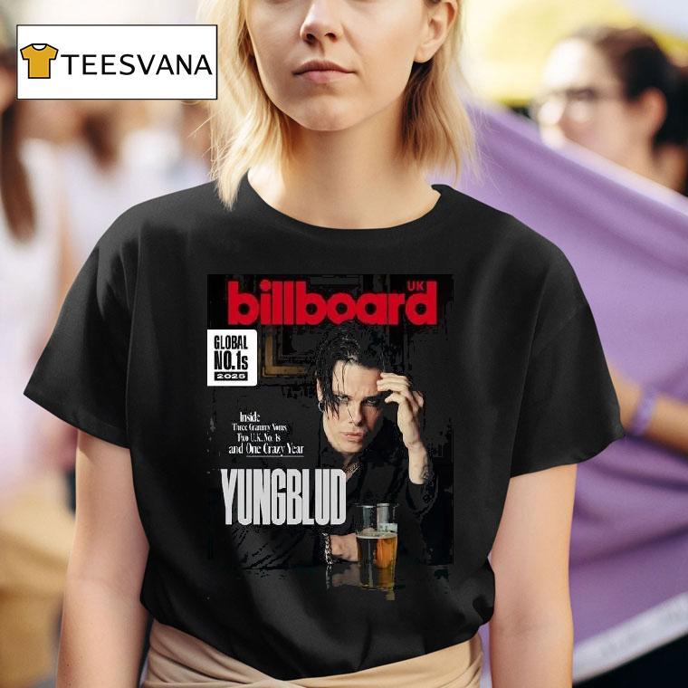 Yungblud On The Cover Of Billboard Uk Global No S Inside Three Grammy Noms T Shirt
