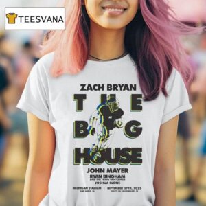 Zach Bryan The Big House John Mayer September Michigan Stadium Ann Arbor Mi T Shirt