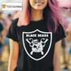 As Vegas Raiders Shield Black Bears Logo T Shirt