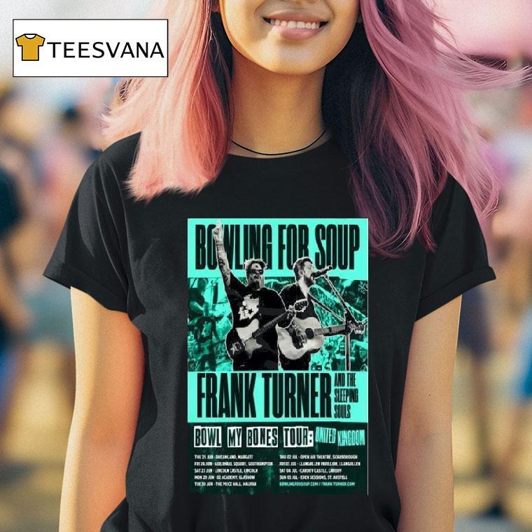 Bowling For Soup Frank Turner Bowl My Bones Tour Uk T Shirt Bowling For Soup Frank Turner Bowl My Bones Tour Uk T Shirt