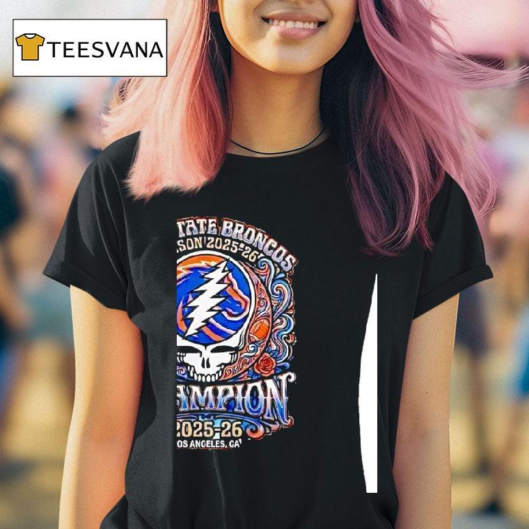 Bucked Up La Bowl Hosted Ncaa Season Boise State Broncos X Grateful Dead Champion Congratulation Winner T Shirt Bucked Up La Bowl Hosted Ncaa Season Boise State Broncos X Grateful Dead Champion Congratulation Winner T Shirt