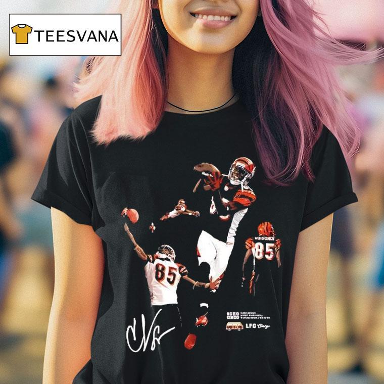 Chad Johnson Ocho Cinco Cincinnati Bengals Signature Player T Shirt Chad Johnson Ocho Cinco Cincinnati Bengals Signature Player T Shirt