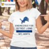 Dan Campbell Detroit Lions Engineered For Nfc North T Shirt