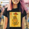 Funny Cat Ramen Ufo Japanese Anime T Shirt