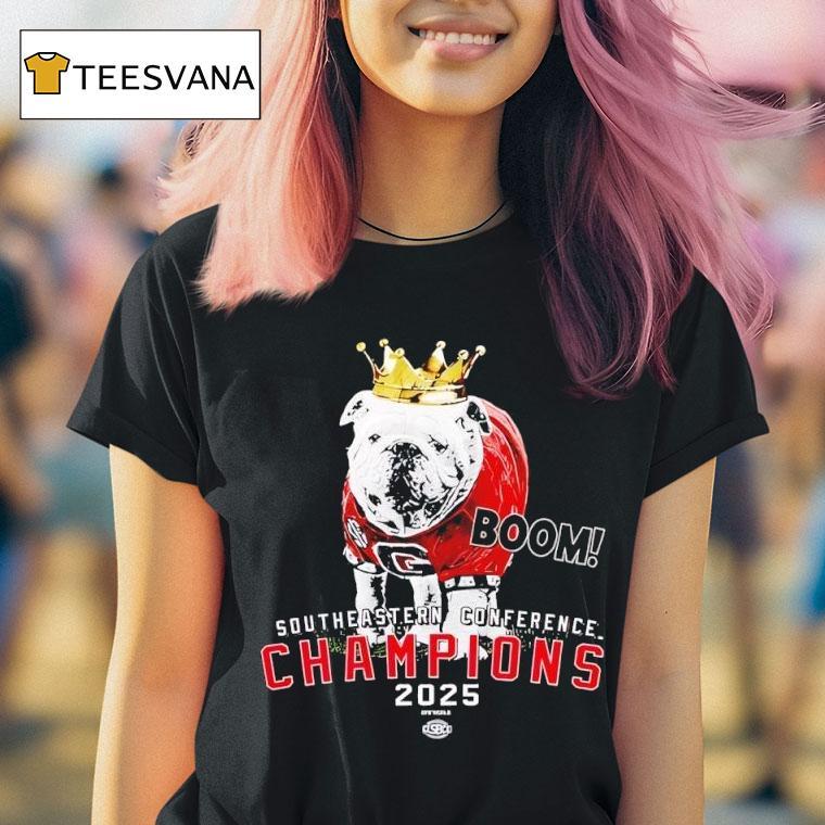 Georgia Bulldogs Boom Sec Championship Uga The King T Shirt Georgia Bulldogs Boom Sec Championship Uga The King T Shirt